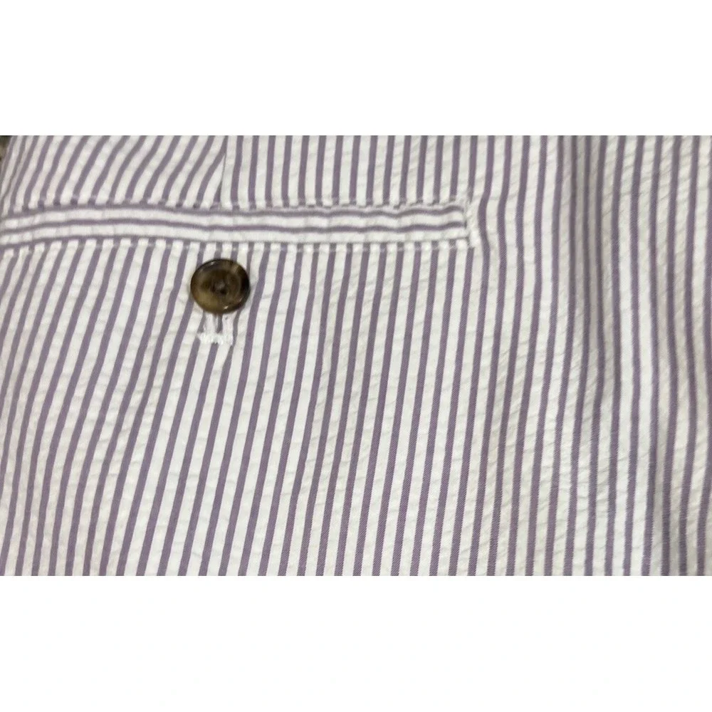 New Brooks Brothers Clark Fit Seersucker Pastel Colorblock Stripe Pants 29x32